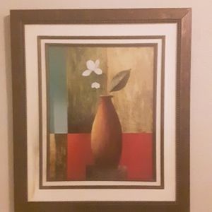 Flower in vase print